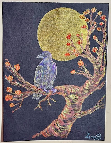 Raven and The Golden Moon $185